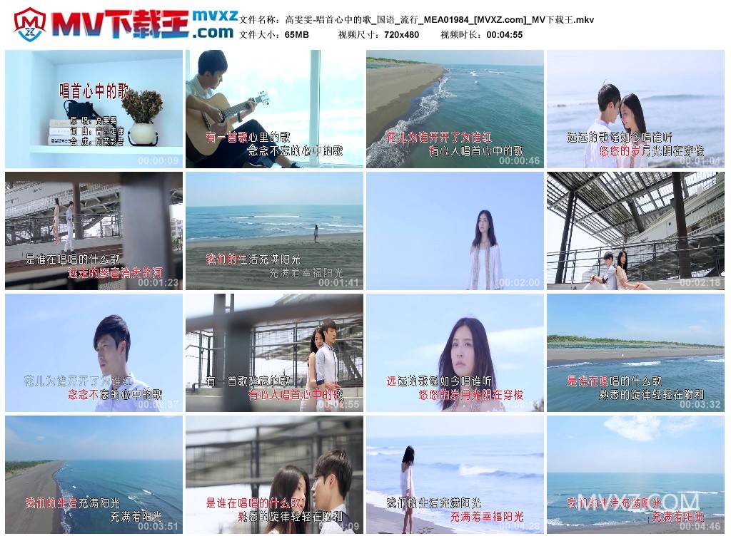 高雯雯-唱首心中的歌_国语_流行_MEA01984